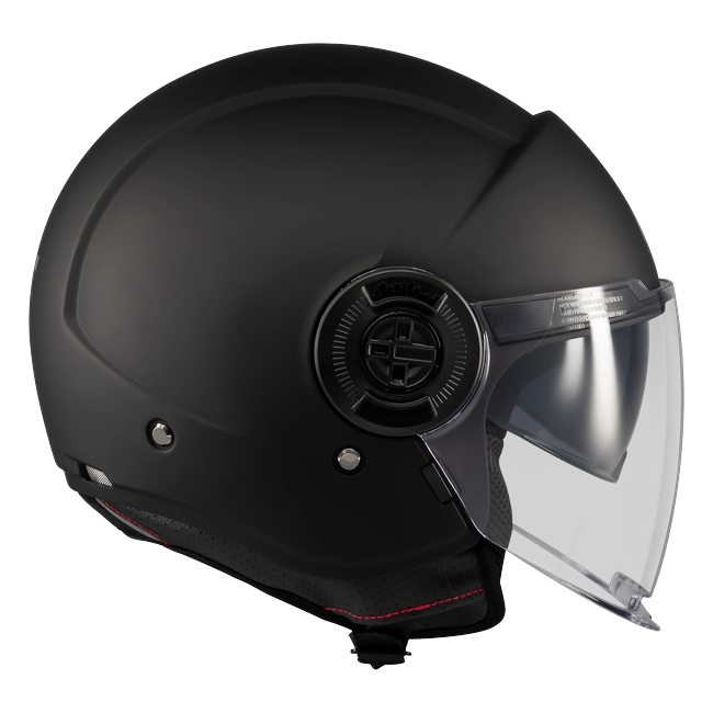 MT-Helmets Viale SV S Pure A1 Jet Helmet – Matt Black – rear view