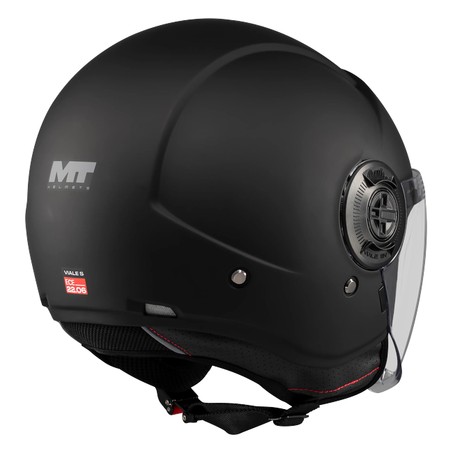 MT-Helmets Viale SV S Pure A1 Jet Helmet – Matt Black – top view