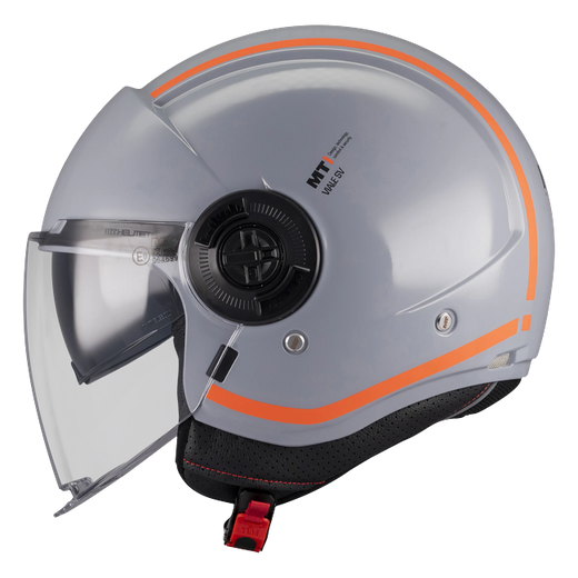 MT-Helmets Viale SV S Tasty C4 Jet Helmet – Gloss Silver