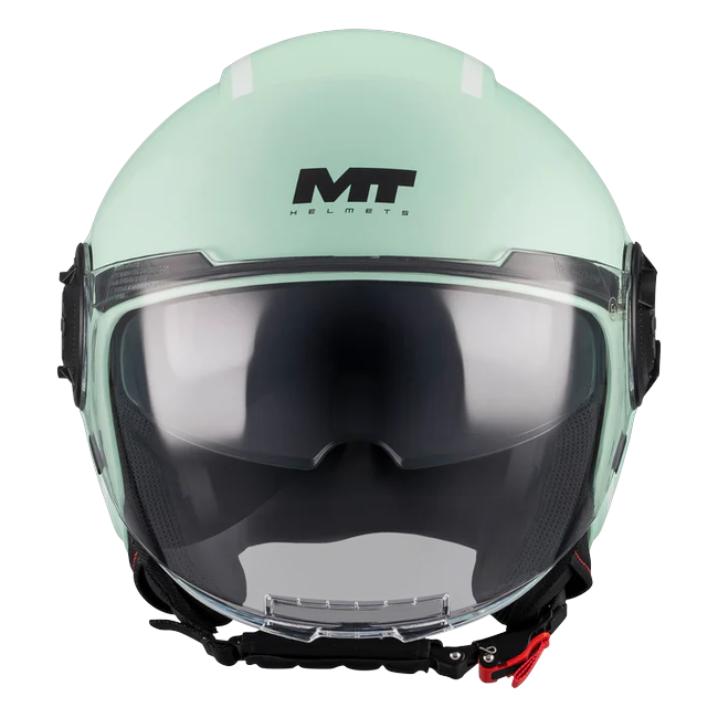 MT-Helmets Viale SV S Tasty C6 Jet Helmet – Matt Green – front view