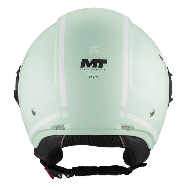 MT-Helmets Viale SV S Tasty C6 Jet Helmet – Matt Green – rear view