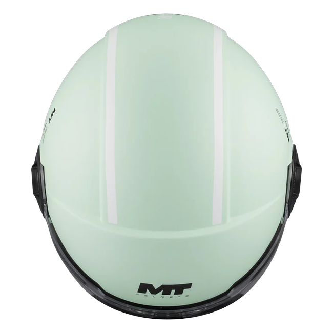 MT-Helmets Viale SV S Tasty C6 Jet Helmet – Matt Green – top view