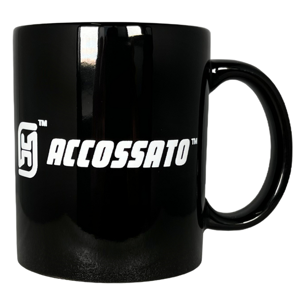 Accossato Ceramic Mug, Black, 300 ml, view 2