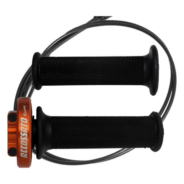 Accossato quick throttle MY002 for Yamaha R6, grip colour black, cap colour orange