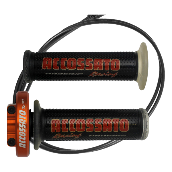 Accossato quick throttle MY004 for Yamaha R1, cap colour orange