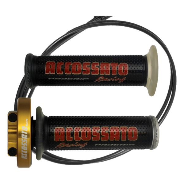 Accossato quick throttle MY004 for Yamaha R1M, cap colour gold