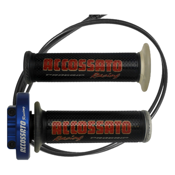 Accossato quick throttle MY004 for Yamaha R6, cap colour blue