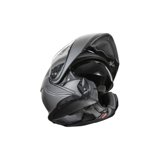 Shoei Neotec 3 Matt Deep Grey – with the chin bar open