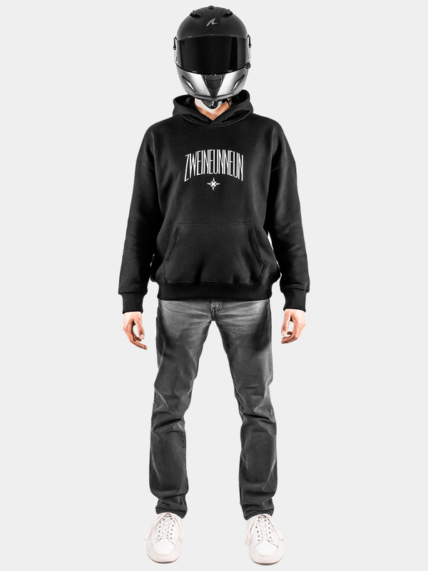 zweineunneun Calix Argentus Hoodie in black – back