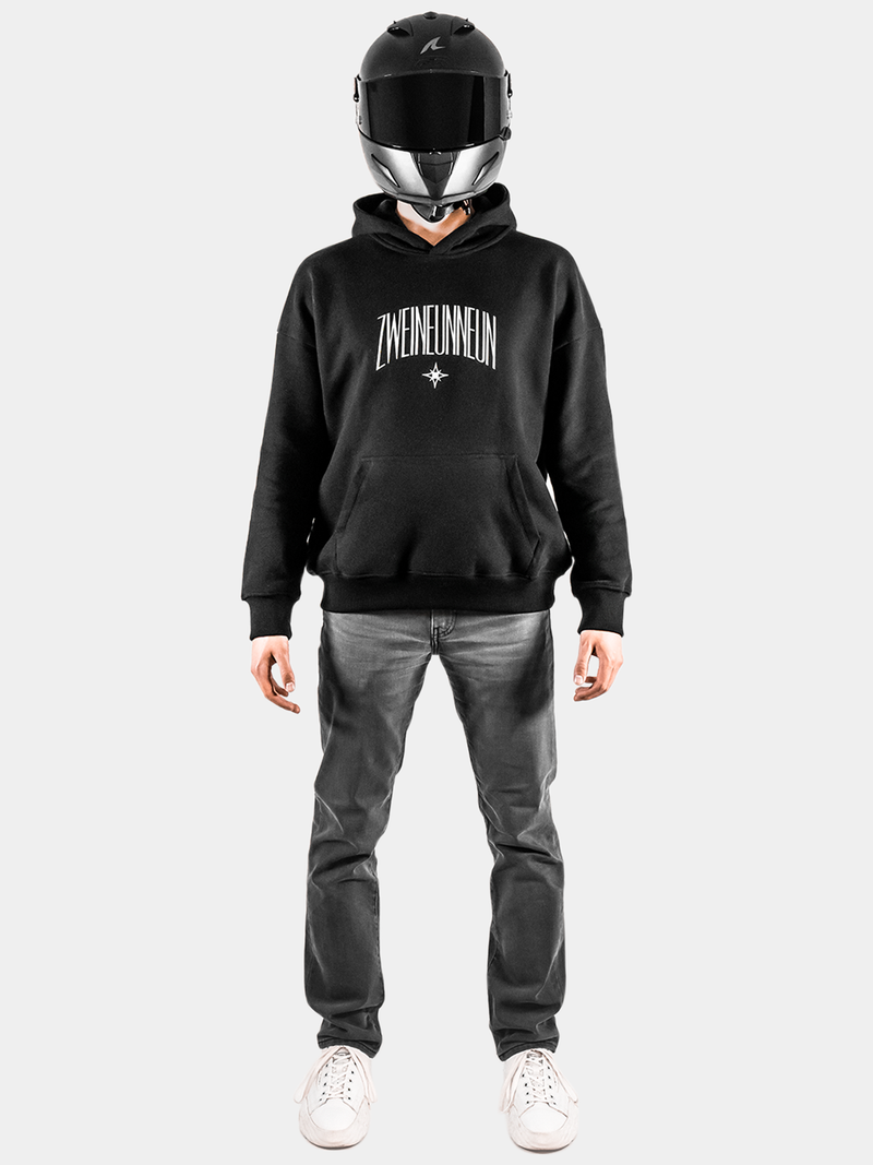 zweineunneun Calix Argentus Hoodie in black – back