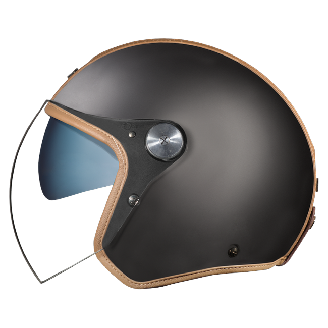 Nexx X.G30 Groovy Black Camel Jet Helmet – side view