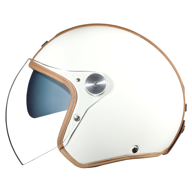 Nexx X.G30 Groovy White Camel Jet Helmet – side view