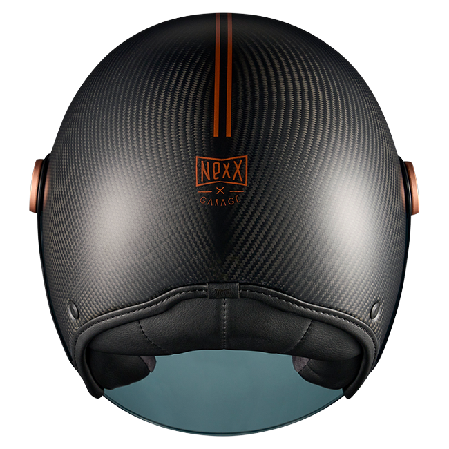 Nexx X.G30 Noiré Carbon Jet Helmet – rear view