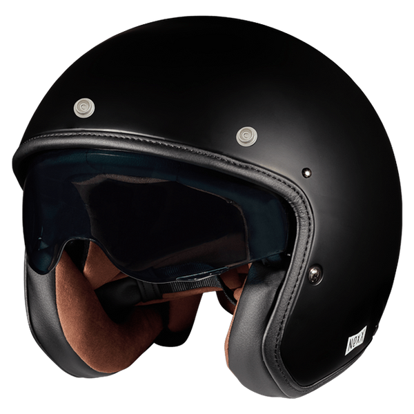 Nexx X.G30 Purist Black Jet Helmet – front three-quarter view