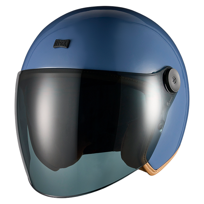 Nexx X.G30 Svelto Denim Blue Jet Helmet – front three-quarter view