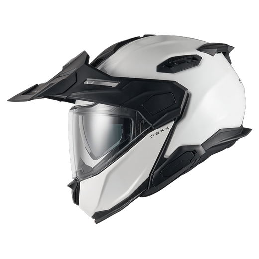 Nexx X.LIFECOUNTRY Plain White Adventure Flip-Up Helmet