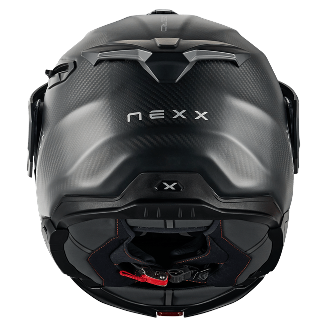 Nexx X.LIFECOUNTRY Zero Pro Carbon Adventure Flip-Up Helmet – rear view