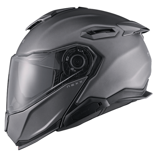 Nexx X.LIFETOUR Plain Titanium Touring Flip-Up Helmet