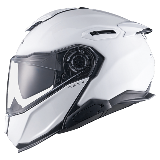 Nexx X.LIFETOUR Plain White Touring Flip-Up Helmet