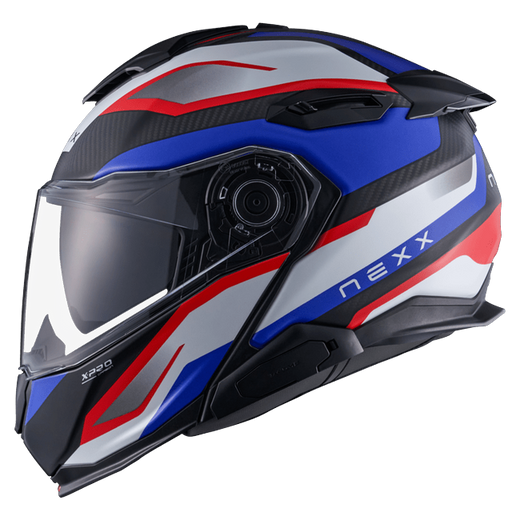 Nexx X.LIFETOUR Pro Mile Blue Red Touring Flip-Up Helmet