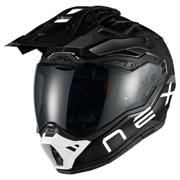 Nexx X.RALLY FIM Racing #2 Carbon White Adventure Helmet – front three-quarter view