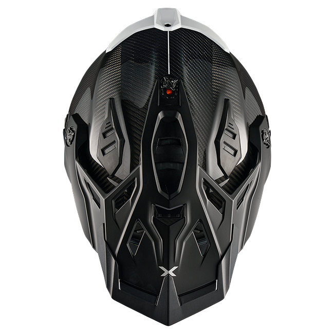 Nexx X.RALLY FIM Racing #2 Carbon White Adventure Helmet – top view