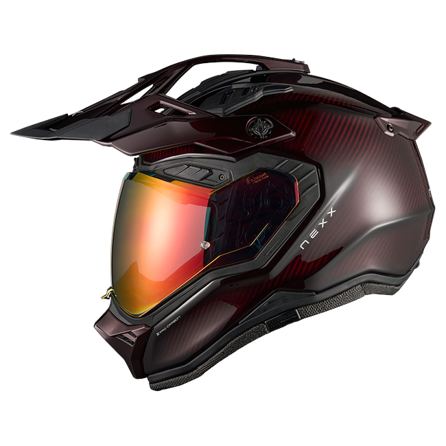 Nexx X.RALLY Namib Carbon Red Adventure Helmet – side view