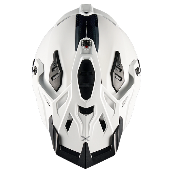 Nexx X.RALLY PRO Carbon White Adventure Helmet – top view