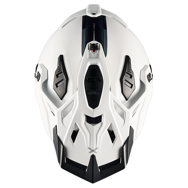 Nexx X.RALLY PRO Carbon White Adventure Helmet – top view