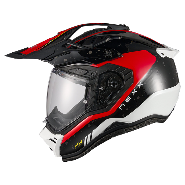 Nexx X.RALLY YUMA Black Red Adventure Helmet – side view