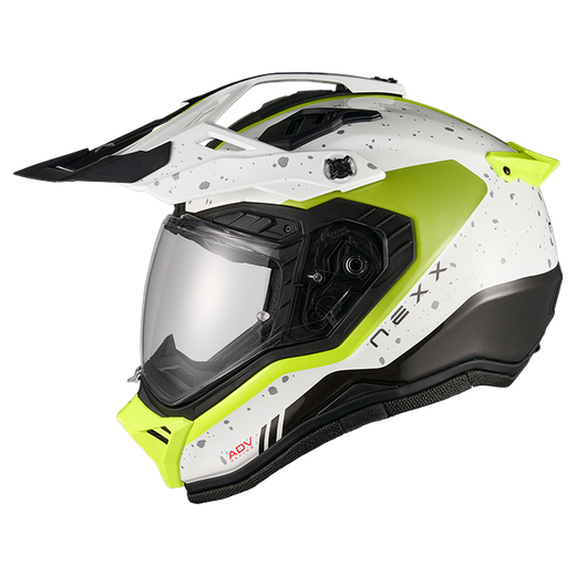 Nexx X.RALLY YUMA White Neon Adventure Helmet
