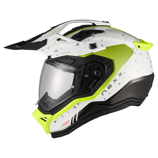 Nexx X.RALLY YUMA White Neon Adventure Helmet – side view