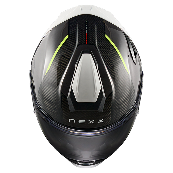Nexx X.TR Rush Black Neon Sport Touring Helmet – top view