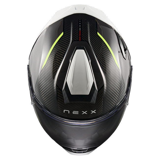 Nexx X.TR Rush Black Neon Sport Touring Helmet – top view