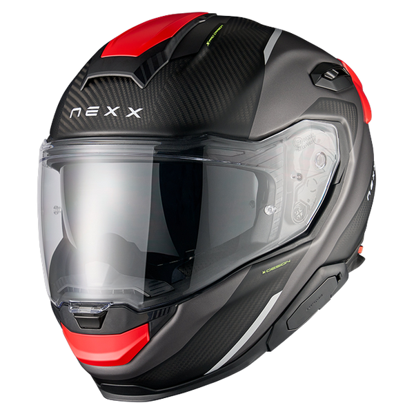 Nexx X.TR Rush Black Red Sport Touring Helmet – front three-quarter view