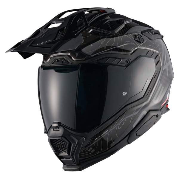 Nexx X.WED3 FURKA Black Grey Adventure Helmet – front three-quarter view