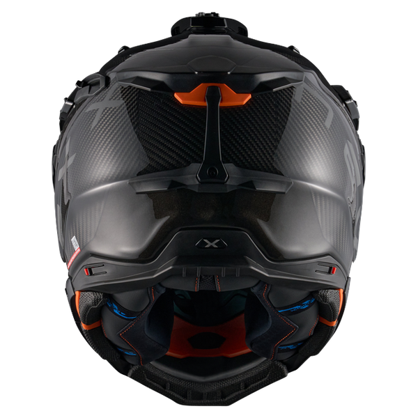 Nexx X.WED3 FURKA Black Grey Adventure Helmet – rear view