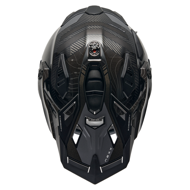 Nexx X.WED3 FURKA Black Grey Adventure Helmet – top view