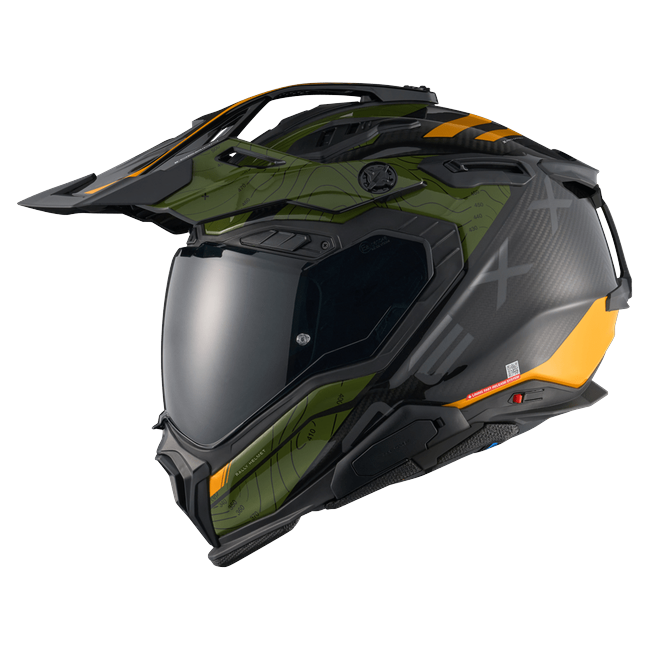 Nexx X.WED3 FURKA Green Yellow Adventure Helmet – side view