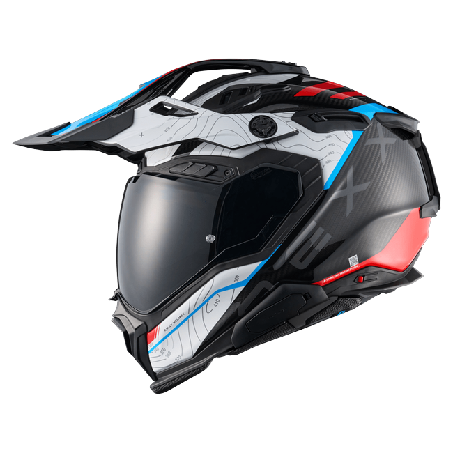 Nexx X.WED3 FURKA Red Blue Adventure Helmet – side view