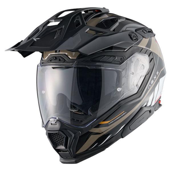 Nexx X.WED3 GOBI Sand White Adventure Helmet – front three-quarter view