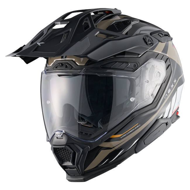 Nexx X.WED3 GOBI Sand White Adventure Helmet – front three-quarter view