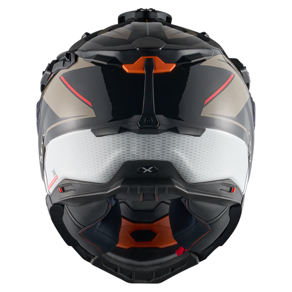 Nexx X.WED3 GOBI Sand White Adventure Helmet – rear view