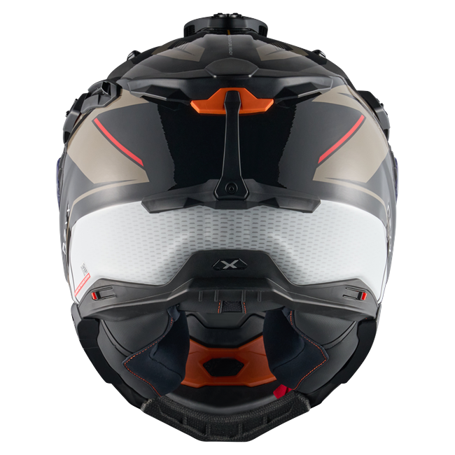 Nexx X.WED3 GOBI Sand White Adventure Helmet – rear view