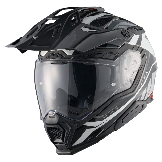 Nexx X.WED3 GOBI White Grey Adventure Helmet – front three-quarter view