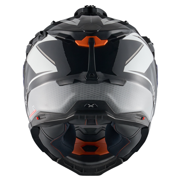 Nexx X.WED3 GOBI White Grey Adventure Helmet – rear view