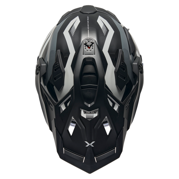 Nexx X.WED3 GOBI White Grey Adventure Helmet – top view
