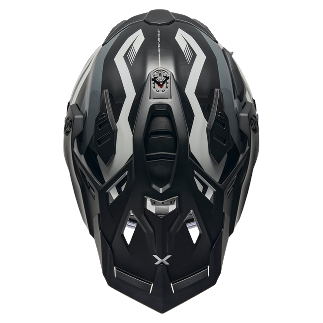 Nexx X.WED3 GOBI White Grey Adventure Helmet – top view