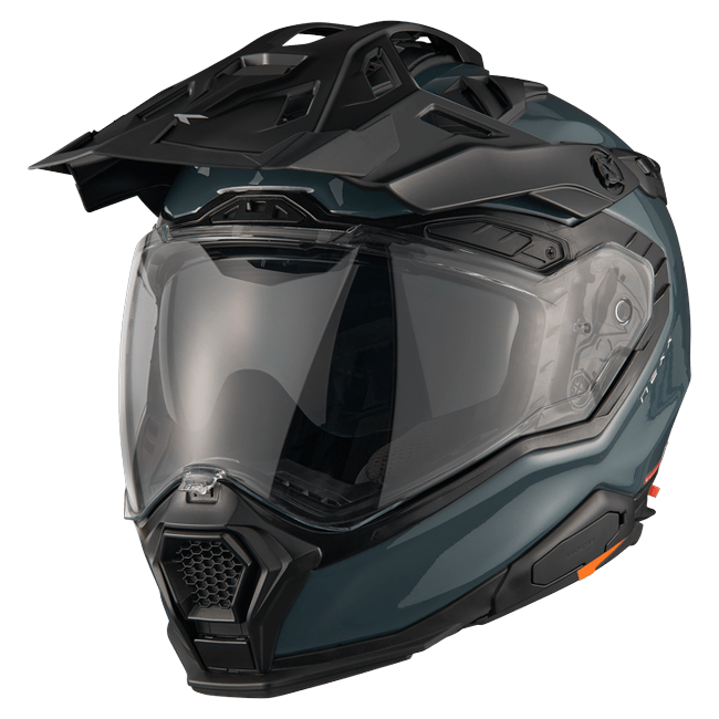 Nexx X.WED3 Wild Pro Grey Adventure Helmet – front three-quarter view
