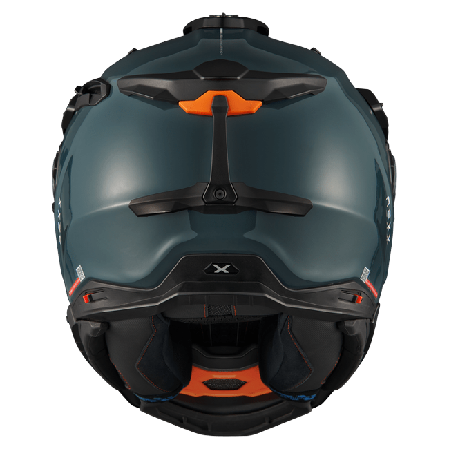 Nexx X.WED3 Wild Pro Grey Adventure Helmet – rear view
